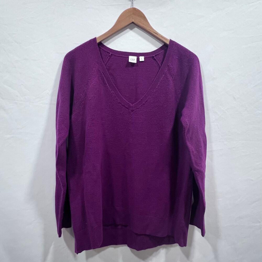 Women's GAP Merino Wool Blend Knit Soft Cozy Pullover Sweater Oversized Small